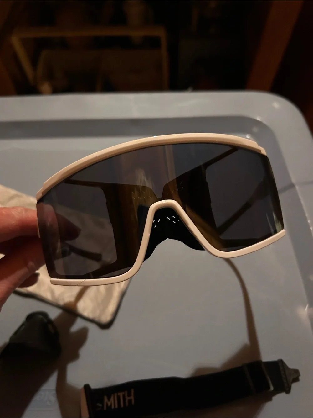 Smith Pursuit ChromaPop Sunglasses - White with Dark Smoke Lenses